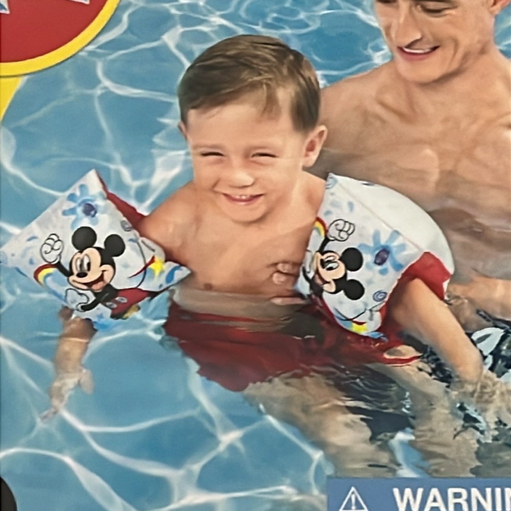 NEW Disney Mickey Mouse Kids Swim Armbands, ages 3-6 yrs